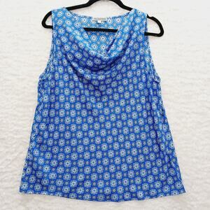 Blouse Size L Royal Cowl Neck Preppy Casual Office Chic Workwear Light Academia